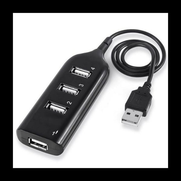 Sanoxy Black USB 2.0 Hi-Speed 4-Port Splitter Hub For PC Notebook High Speed Computer SANOXY-PCMOUSE7-bk